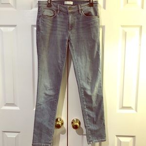 Loft light washed denim skinny jeans